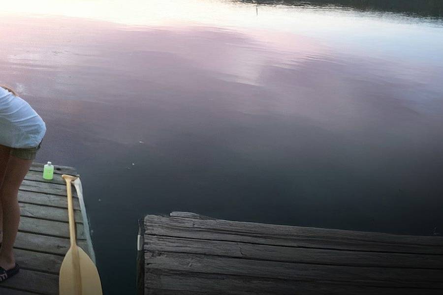 Blackwell family on dock
